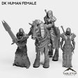 Tabletop Terrain Miniature Full Set DK Humans Female