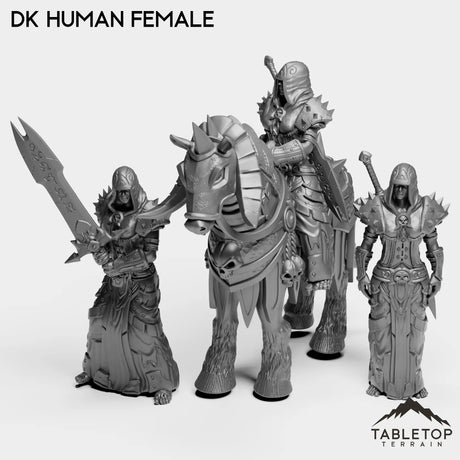 Tabletop Terrain Miniature Full Set DK Humans Female