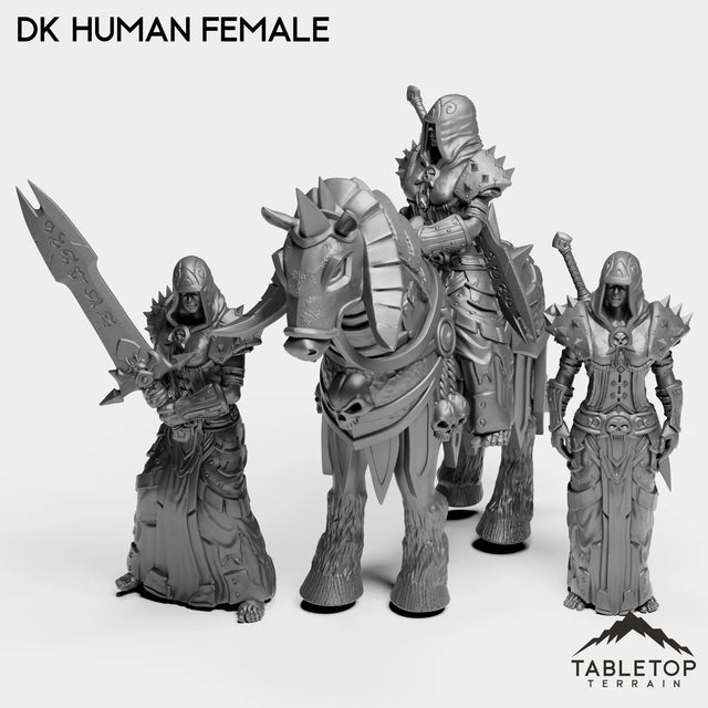 Tabletop Terrain Miniature Full Set DK Humans Female