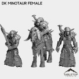 Tabletop Terrain Miniature Full Set DK Minotaur Female