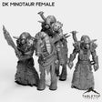 Tabletop Terrain Miniature Full Set DK Minotaurs Female