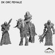 Tabletop Terrain Miniature Full Set DK Orc Female