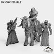 Tabletop Terrain Miniature Full Set DK Orcs Female