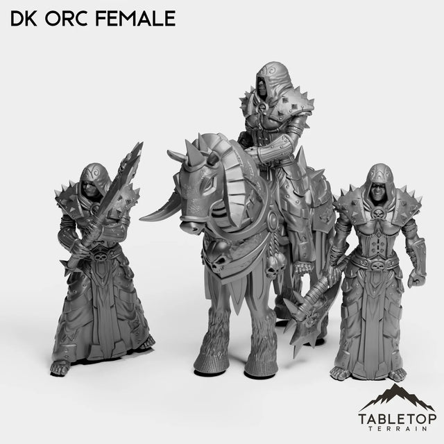 Tabletop Terrain Miniature Full Set DK Orcs Female