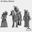 Tabletop Terrain Miniature Full Set DK Troll Female
