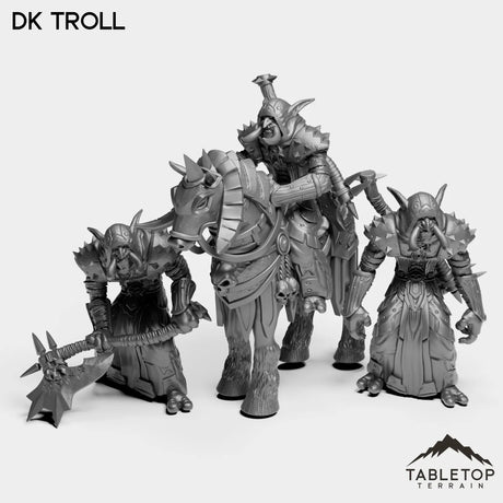 Tabletop Terrain Miniature Full Set DK Trolls