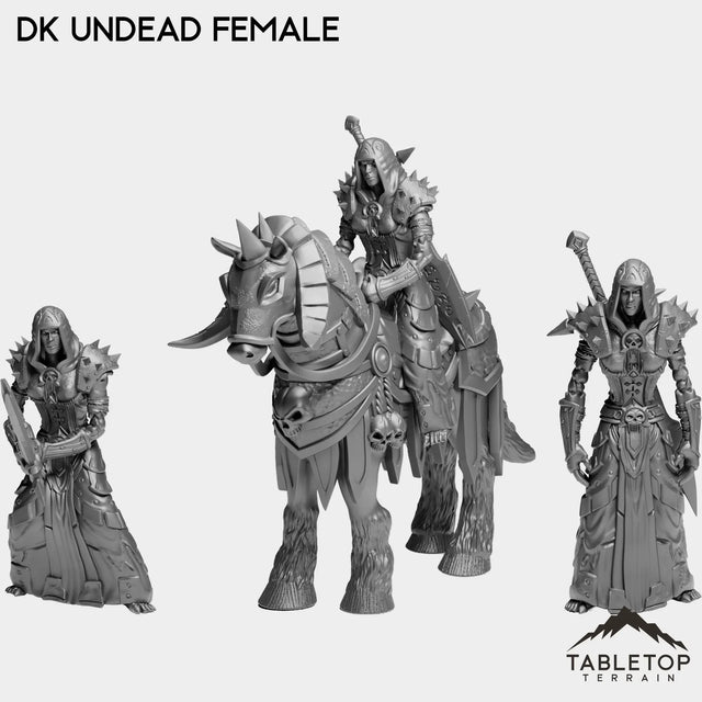 Tabletop Terrain Miniature Full Set DK Undead Female
