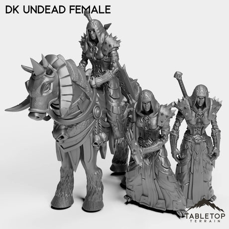 Tabletop Terrain Miniature Full Set DK Undead Female