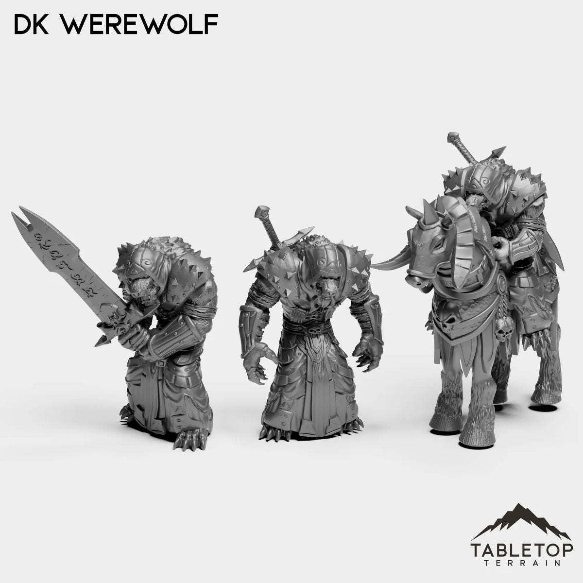 Tabletop Terrain Miniature Full Set DK Werewolf