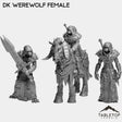 Tabletop Terrain Miniature Full Set DK Werewolf Female