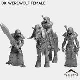 Tabletop Terrain Miniature Full Set DK Werewolf Female