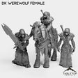 Tabletop Terrain Miniature Full Set DK Werewolf Female