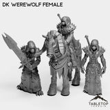 Tabletop Terrain Miniature Full Set DK Werewolf Female