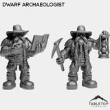Tabletop Terrain Miniature Full Set Dwarf Archaeologist