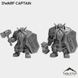 Tabletop Terrain Miniature Full Set Dwarf Captain