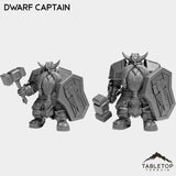 Tabletop Terrain Miniature Full Set Dwarf Captain