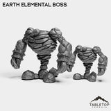 Tabletop Terrain Miniature Full Set Earth Elemental Boss