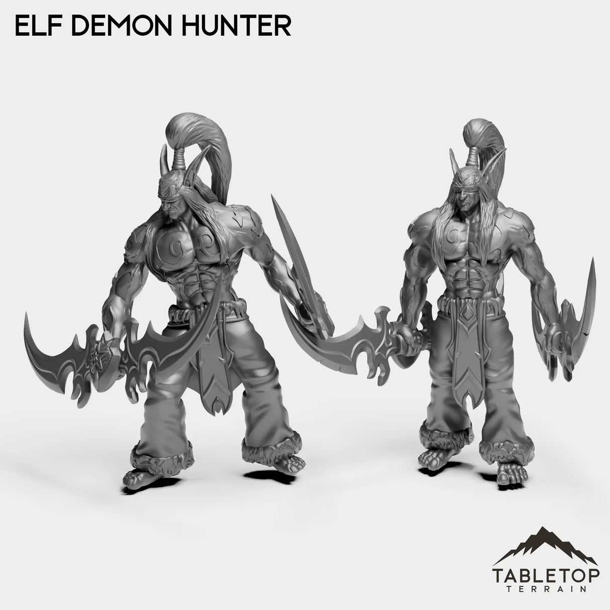 Tabletop Terrain Miniature Full Set Elf Demon Hunter