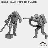 Tabletop Terrain Miniature Full Set Elijah - Black Stone Commandos