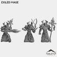 Tabletop Terrain Miniature Full Set Exiled Mage