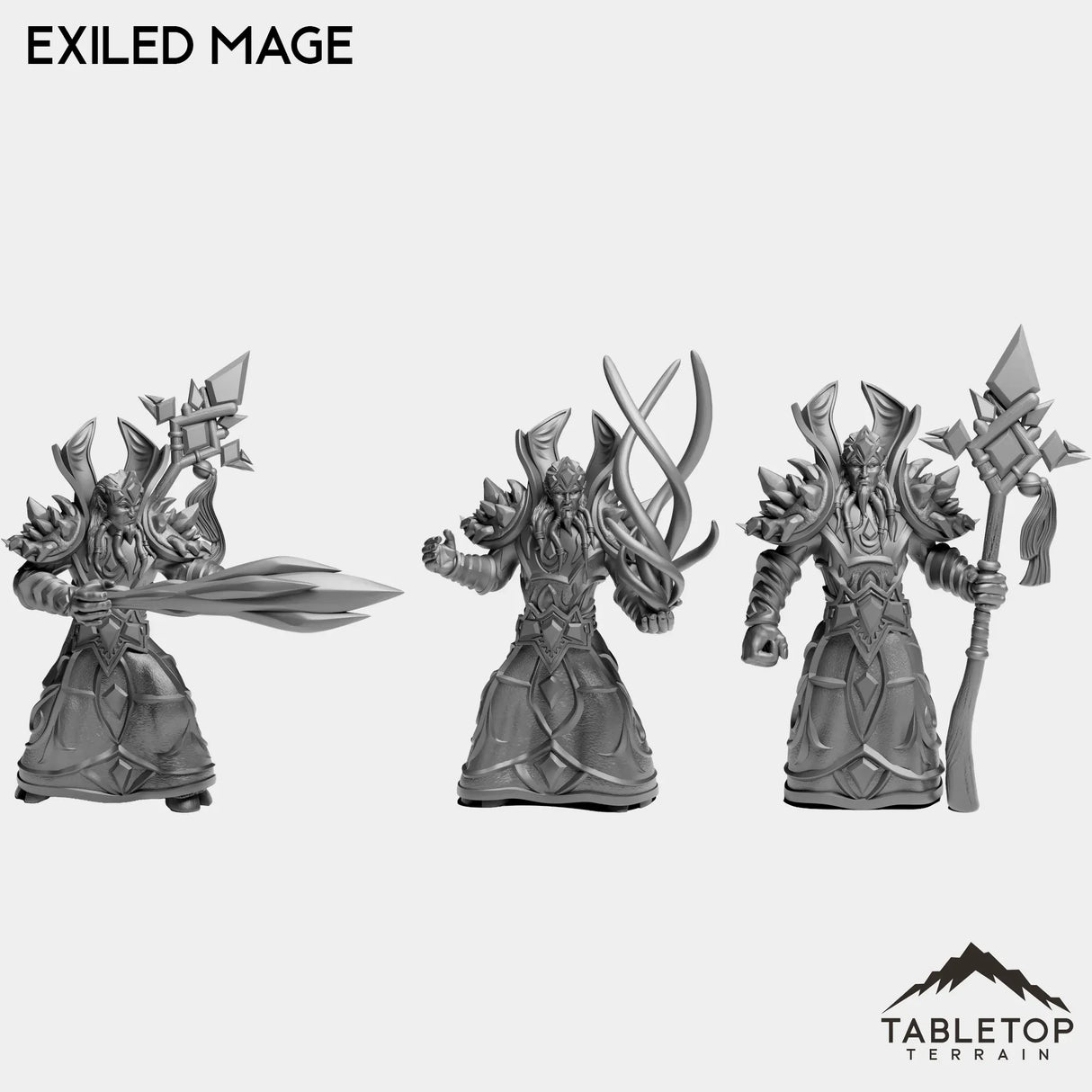 Tabletop Terrain Miniature Full Set Exiled Mage