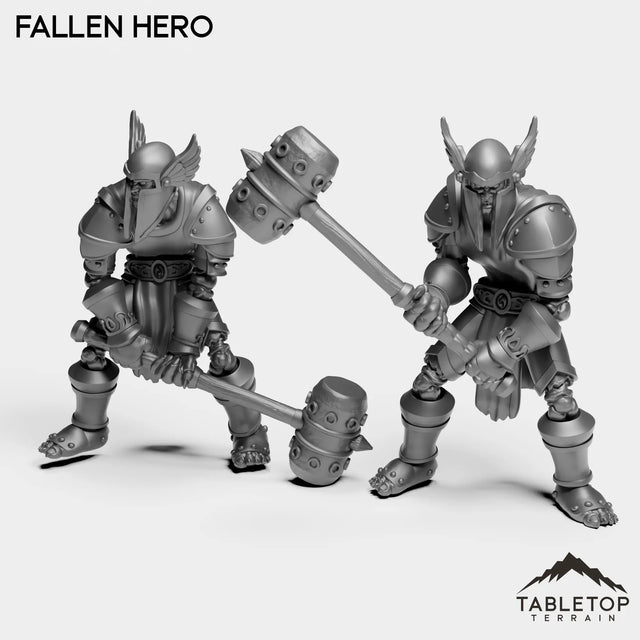 Tabletop Terrain Miniature Full Set Fallen Hero
