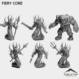 Tabletop Terrain Miniature Full Set Fiery Core Bundle