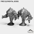 Tabletop Terrain Miniature Full Set Fire Elemental Boss