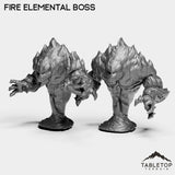Tabletop Terrain Miniature Full Set Fire Elemental Boss
