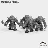 Tabletop Terrain Miniature Full Set Furbolg Feral