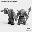 Tabletop Terrain Miniature Full Set Furbolg With Spear