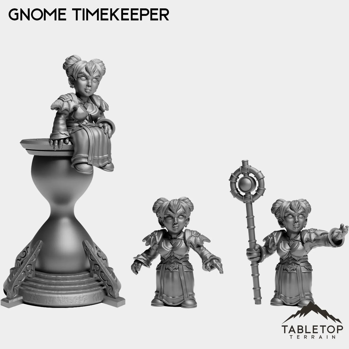 Tabletop Terrain Miniature Full Set Gnome Timekeeper