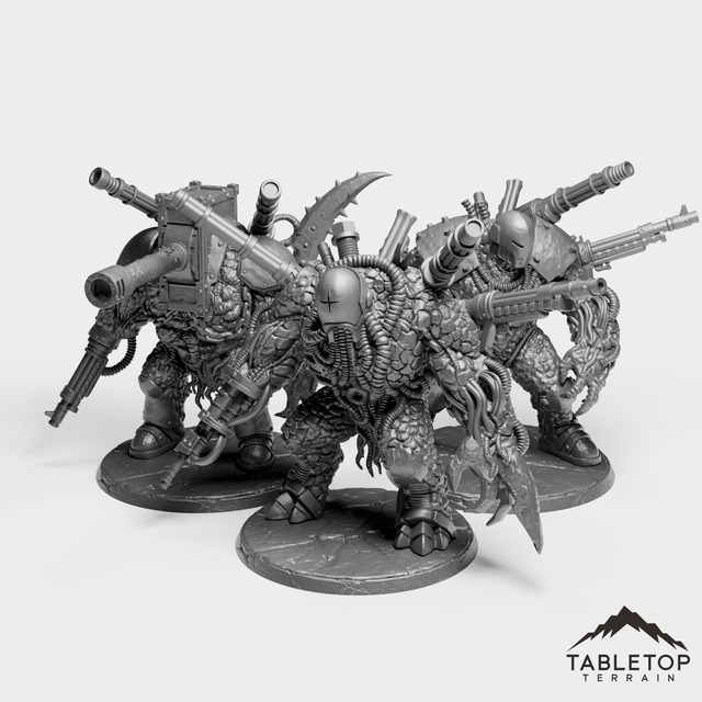 Tabletop Terrain Miniature Full Set Gun Golems - Independents