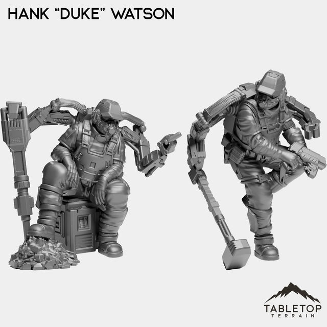 Tabletop Terrain Miniature Full Set Hank “Duke” Watson