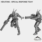 Tabletop Terrain Miniature Full Set Hekatons - Special Response Team