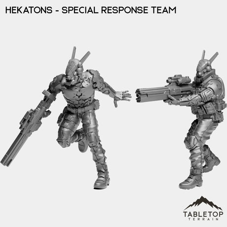Tabletop Terrain Miniature Full Set Hekatons - Special Response Team
