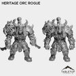 Tabletop Terrain Miniature Full Set Heritage Orc Rogue