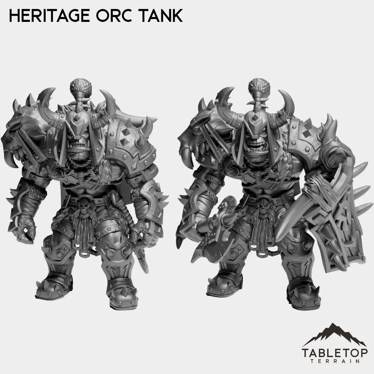 Tabletop Terrain Miniature Full Set Heritage Orc Tank
