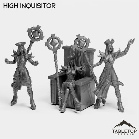 Tabletop Terrain Miniature Full Set High Inquisitor