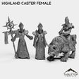 Tabletop Terrain Miniature Full Set Highland Caster Female