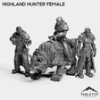 Tabletop Terrain Miniature Full Set Highland Hunter Female