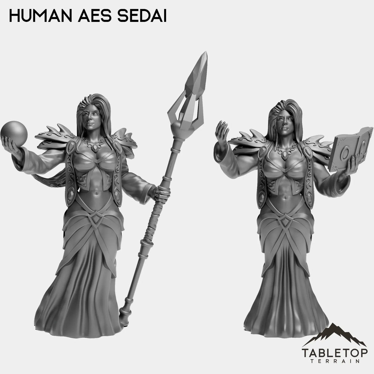 Tabletop Terrain Miniature Full Set Human Aes Sedai