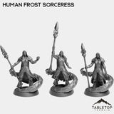 Tabletop Terrain Miniature Full Set Human Frost Sorceress