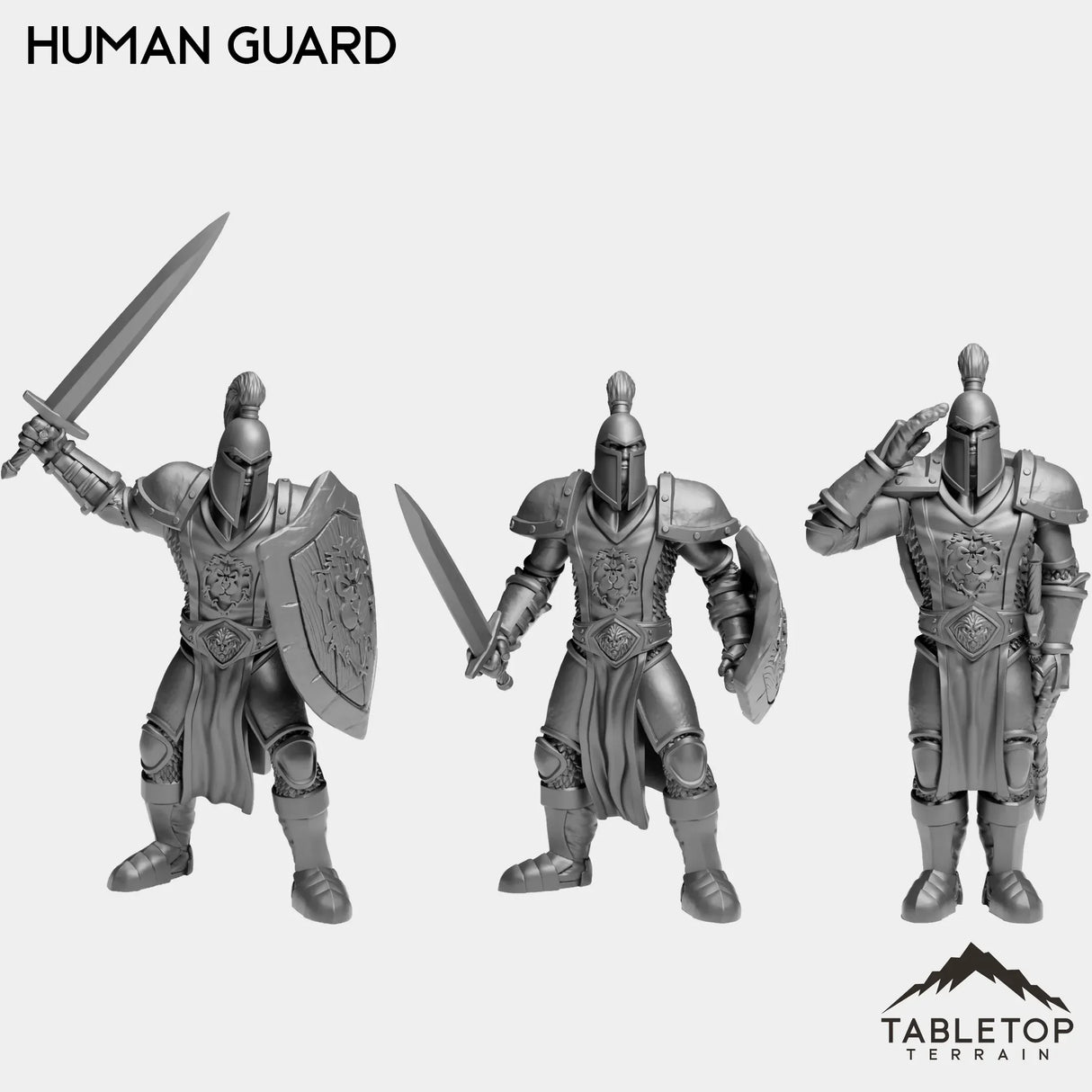 Tabletop Terrain Miniature Full Set Human Guard