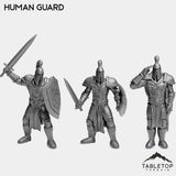 Tabletop Terrain Miniature Full Set Human Guard