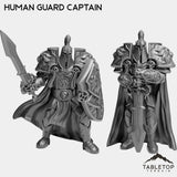 Tabletop Terrain Miniature Full Set Human Guard Captain