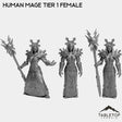 Tabletop Terrain Miniature Full Set Human Mage Tier 1 Female