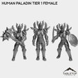 Tabletop Terrain Miniature Full Set Human Paladin Tier 1 Female