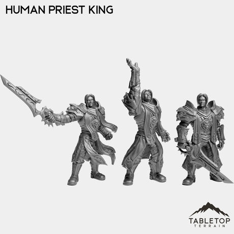 Tabletop Terrain Miniature Full Set Human Priest King