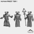Tabletop Terrain Miniature Full Set Human Priest Tier 1
